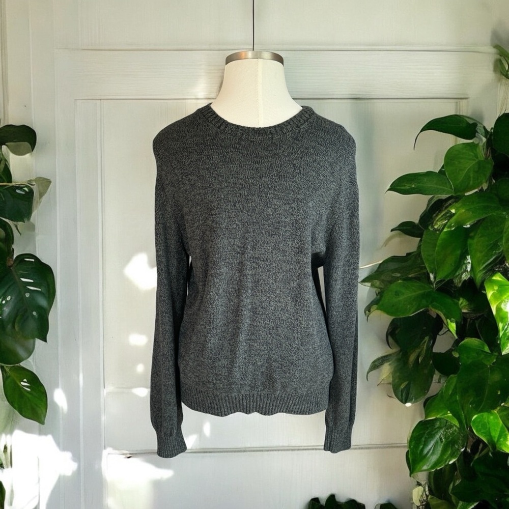 St Johns Bay Green and Black Heathered Sweater